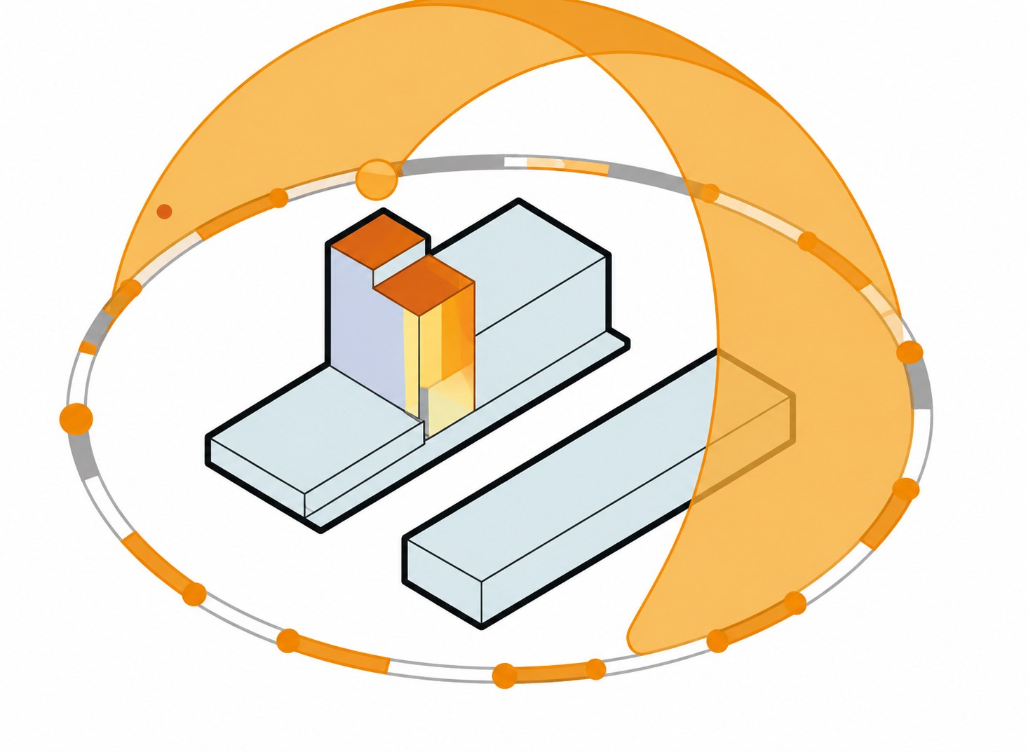 Diagram 2: Sun-path study placing the openings and solid areas