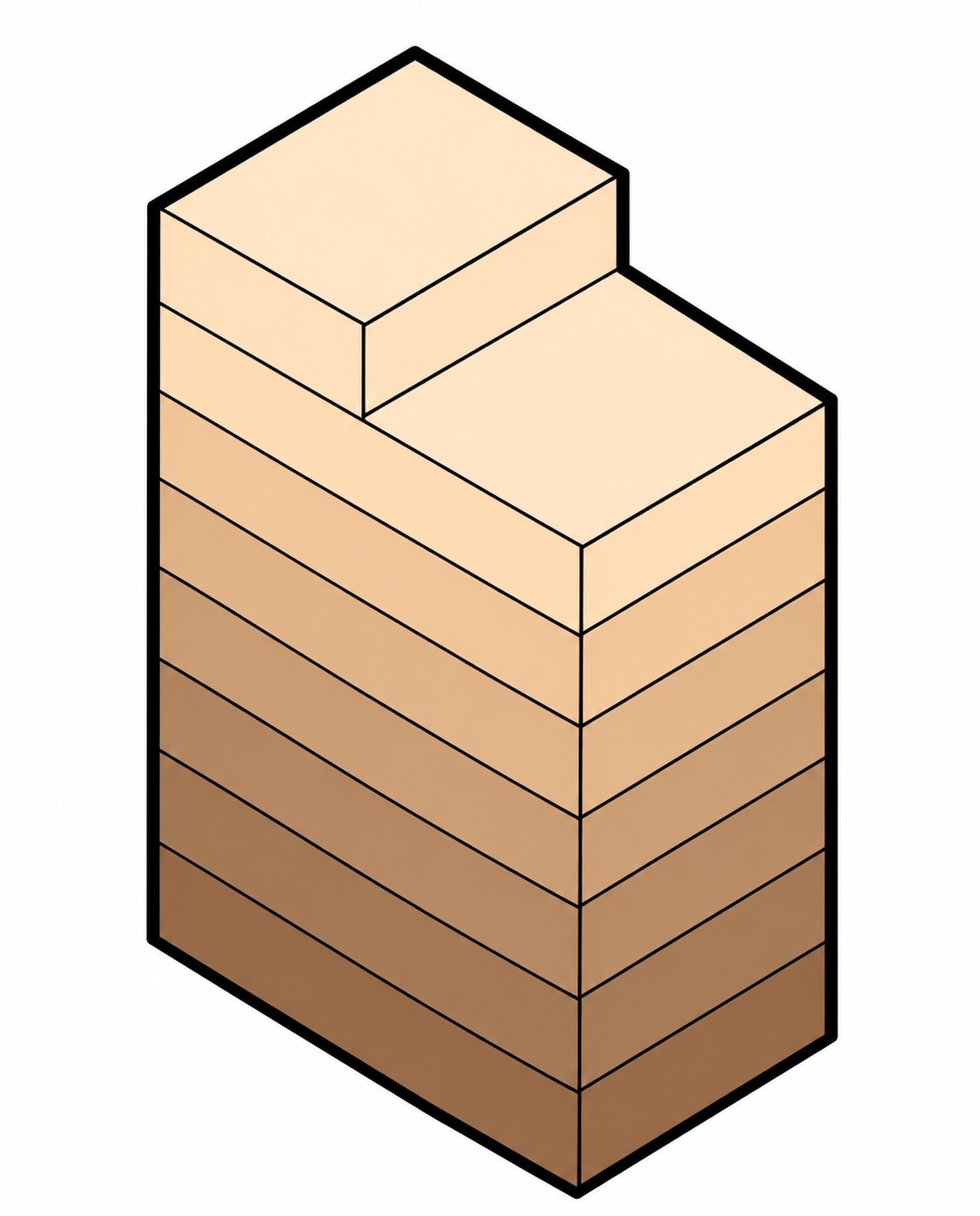 Diagram 3: The programme distributed across the floors