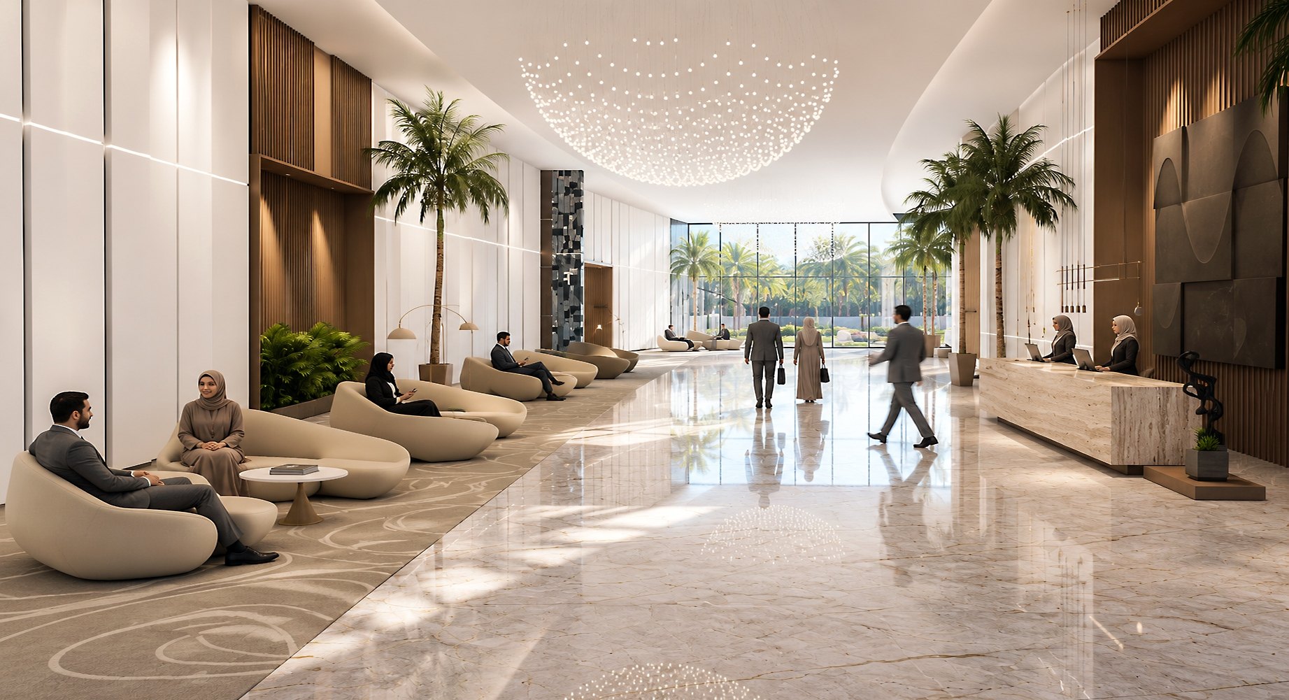 Government Conference Hall Complex, reception lobby