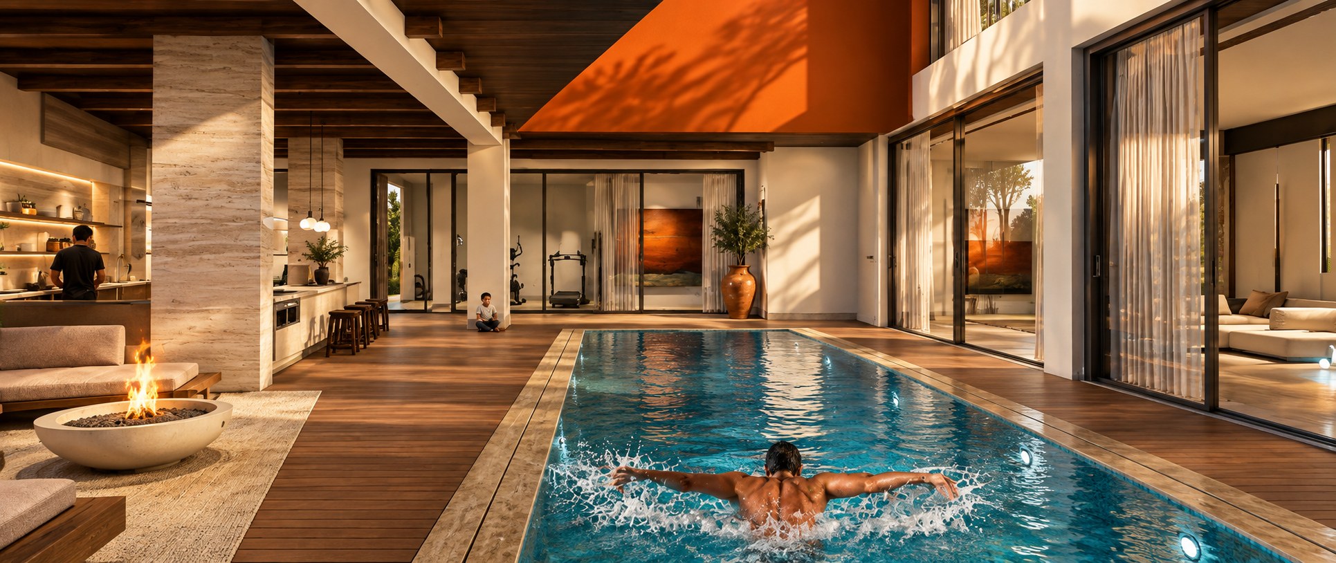 Hai Dimashq Private Residence, underground pool and family level