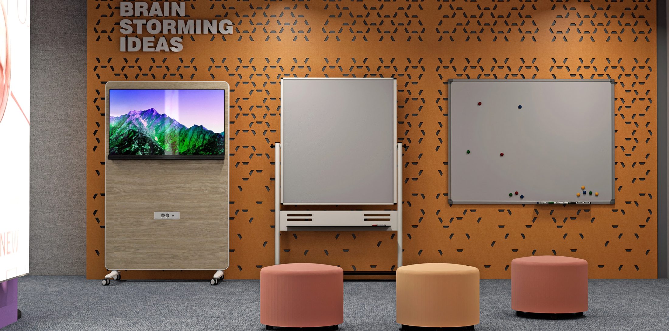 Brainstorming ideas wall